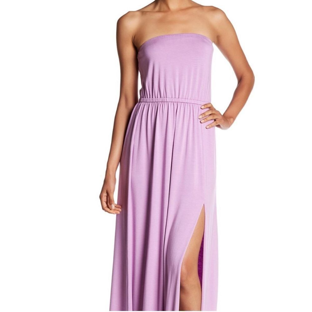 Rachel Pally Lavender Luletta Strapless Maxi Dress New Size Medium